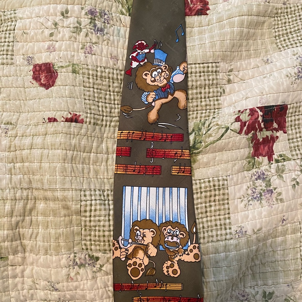 Men’s New Cartoon Polyester Tie